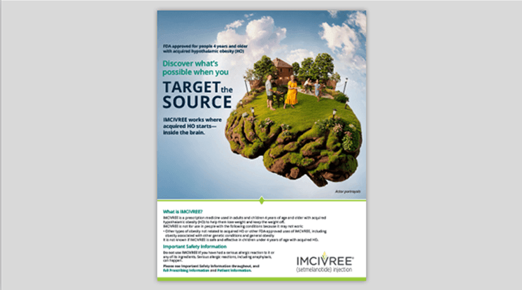 IMCIVREE® (setmelanotide) patient brochure thumbnail