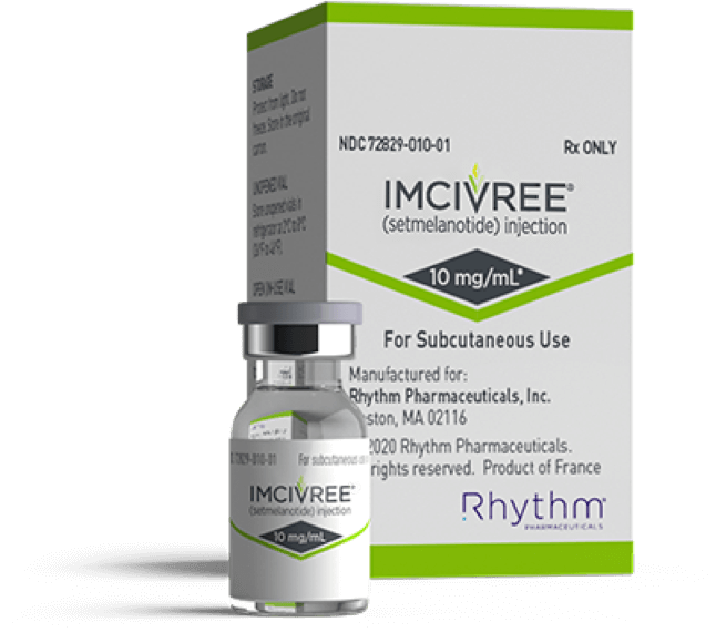 IMCIVREE® (setmelanotide) packaging